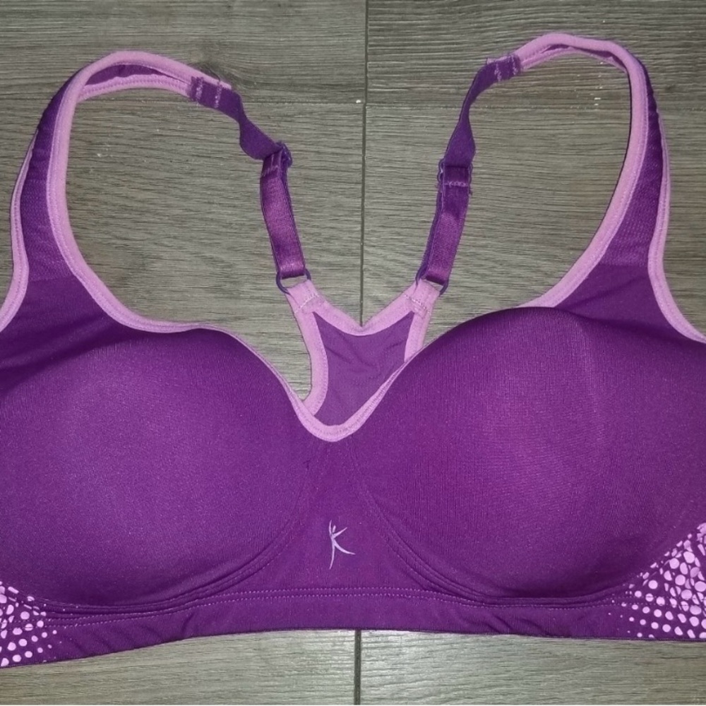 💋Danskin Purple Bra with Adjustable Straps and Ventilated Band💋